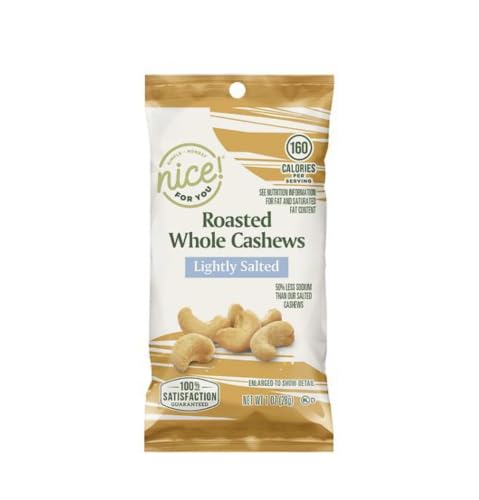 Nice! For You Roasted Whole Cashews Lightly Salted, 28g image 3
