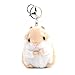 Kentop Porte-clés en peluche pour hamster et clés 12×7CM marron