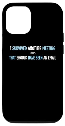 Survived Another Meeting �R�[�|���[�g�I�t�B�X �L���[�r�N�� �]�ƈ� �X�}�z�P�[�X iPhone 12/12 Pro �p