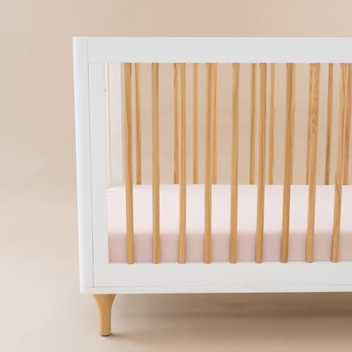 Image of Kyte Baby Soft Crib Sheet - Standard Fitted Crib Sheet Made with Rayon from Bamboo, Ultra-Gentle and Breathable (Blush)