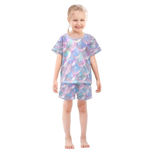 senya Short Sleeve Pajamas Sets Summer Cotton Sleepwear Seamless Patterns Of Pale Pink3