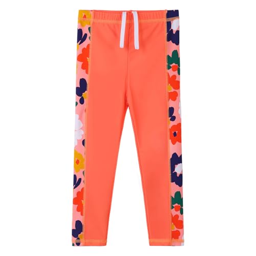Image of Girls Two Piece Swimsuit Long Sleeve Floral Bathing Suit UPF 50+ Summer Beach Swimwear