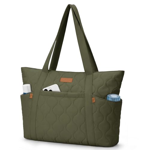 Lekespring Bolso Tote Mujer Grande, Bolso Shopper Acolchado Ligero