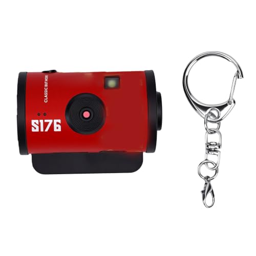 Cámara Digital Mini Jiawu Keychain 1080P Roja miniatura 1