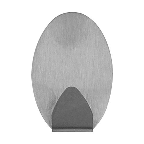 KIT 2 GANCHO INOX OVAL COM ADESIVO WESTERN CB-12