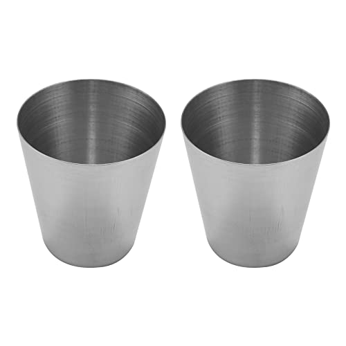 Awwertse 2X 1 Onz 35 Ml Copa de Utensilios para Bar Copa de Bebida de Vino Inoxidable