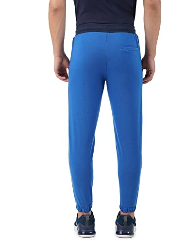 Image of PUMP'D Men's Breathable Cotton Jogger Pants with Elasticated Waistband & Drawstring - Dry Tech, Anti-Odor, Lightweight, Soft Seams