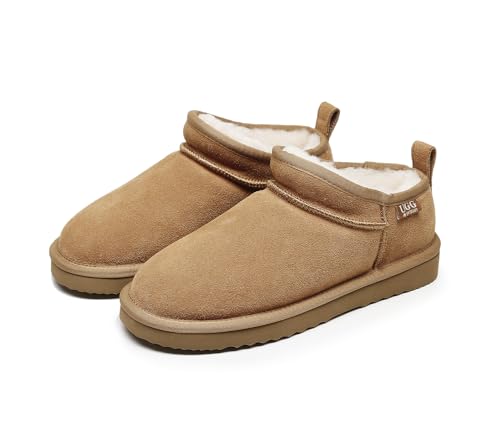 UGG 1978AUS Classic Micro Boots - Nano, Australian Wool, Water-Resistant, Anti-Slip Winter Boots for Women, Super Warm and Comfort, Best Gift Choice (CHESTNUT, 7/8L)