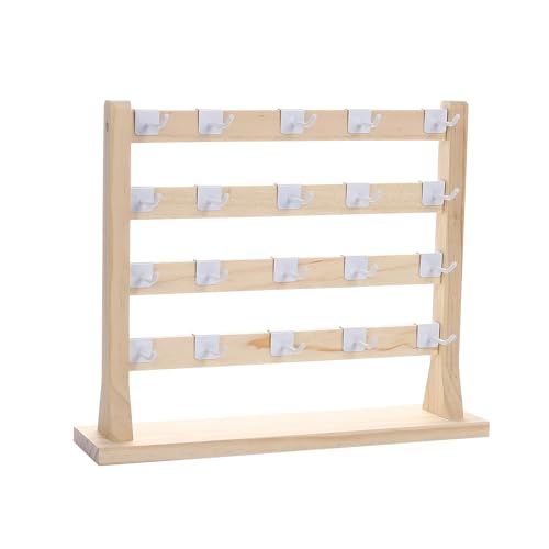 OJREEUB Soporte para pendientes de madera...