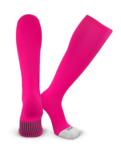 TCK Prosport Performance Tube Socks (Neon Pink Large)