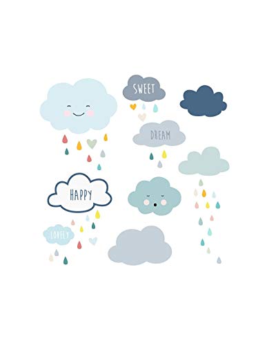 DECOLOOPIO - Stickers muraux : Frise Nuages thumbnail