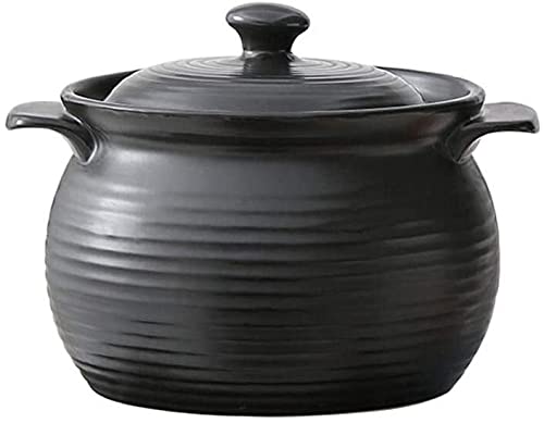 Casseruola con Coperchio Pentole di Argilla per Cucinare in Terracotta pentole di Cucina-Upgrade nutrizione, Salute e Risparmio energetico (Size : 4L)