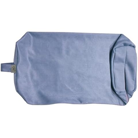 NGT Yoga Bolster Pillow Cover Comfortable Meditation Pillow Replace Case, Fit for Size About 26 inch Length 10 inch Width 6 inch Height Bolster Pillow with Handle (Soft Blue) Cover