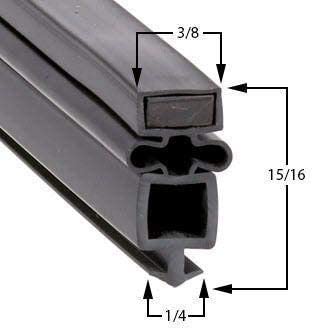 Miniatura 2 de Passeal 810862 Tamaño de la junta de puerta - 25 18 x 54 18 - Sello de puerta Passeal para refrigerador o congelador - Compatible con junta de