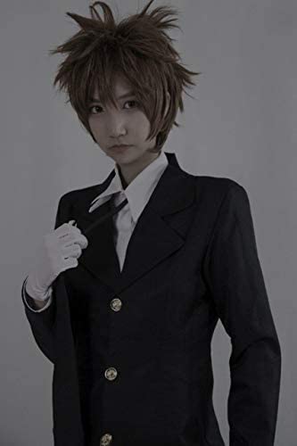 セット済みウィッグ　家庭教師　ヒットマン　沢田綱吉　コスプレ 家庭教師ヒットマンREBORN! 沢田綱吉 10年後 コスプレウィッグ
