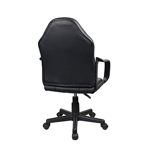 Cadeira Gamer Infantil em Couro Pvc Pelegrin Pel-9354 Preto com Cinza