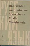  Übersichten zur russischen Sprachlehre für die Mittelschule DDR-Lehrbuch