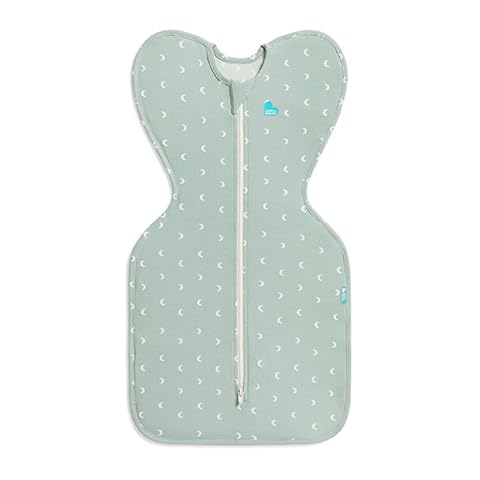 Image of Love to Dream Swaddle Up Original, Arms Up Position, Light and Ultra Breathable Cotton - Wearable Blanket - 1.0 TOG - (20-24C) Ideal for Moderate Temps, Medium 13-19lbs, Moon Olive