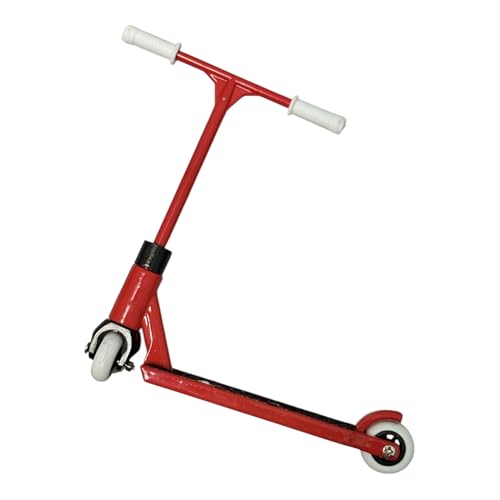Image of LEEFAI Metal Finger Scooter- Alloy Pro Finger Stunt Scooter-(Red+Purple) | Alloy, Pro, Stunt, Solid Metal