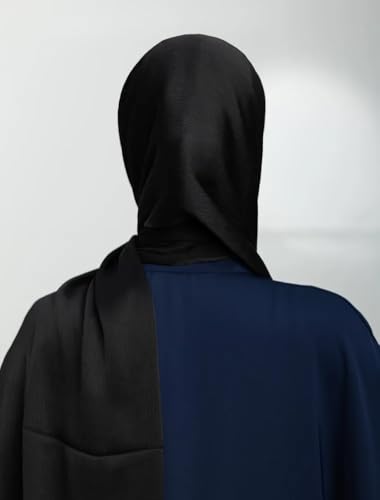 Image of Premium Muna Satin Hijab | Pack of 3 | 200 cm x 70 cm | Elegant Choice for All Occasions - Parties, Weddings & Festivals |