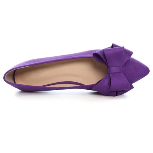 Image of TN TANGNEST Women Fashion Bowknot Flats Comfort Pointed Toe Dress Shoes