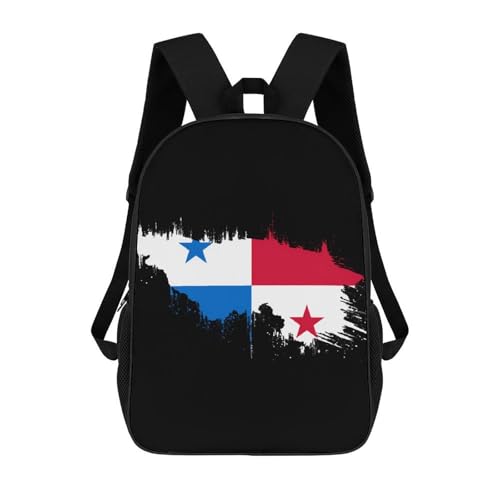 Panama Panamanian Flag Travel Backpack Laptop Bag Daypack Hiking Backpacks with Adjustable Shoulder