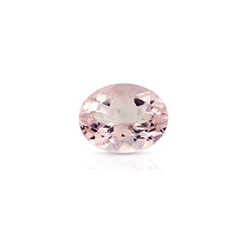 Morganite ovale naturelle facettée pour créer un bijou porteur de sens et d'affection