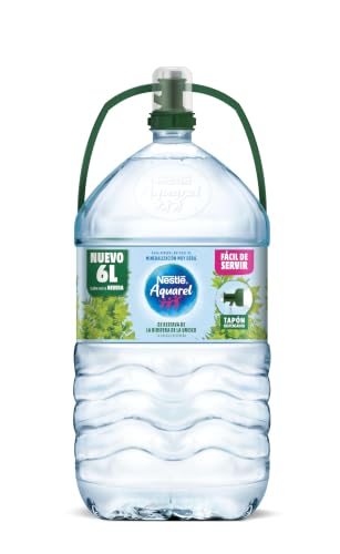 Nestlé Aquarel Agua Mineral Natural 6L | Agua mineral natural en formato grande ideal para consumo familiar y mantener una correcta hidratación diaria