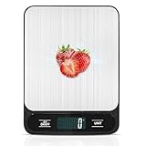 Benechef Food Scale Digital Kitchen Scale Weight Grams and Ounces for Baking Cooking and Meal Prep, 6 Units with Tare Function, 22lb (Batteries Included)