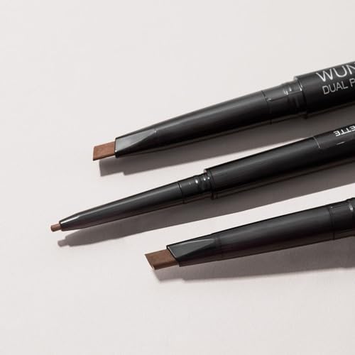 Wunderbrow Dual Precision Brow Liner, Eyebrow Liner Pencil With Angled Tip and Ultra Fine Tip Dual Precision Brow Liner Eye Brow Make Up, Color Brunette