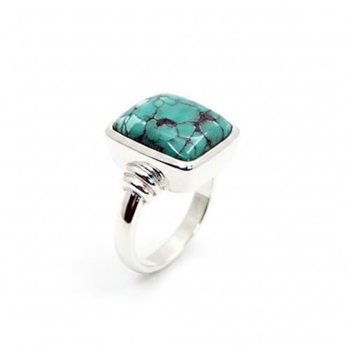 Bague turquoise style lunette à porter au quotidien - 2