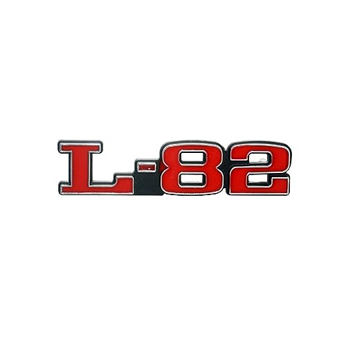 Image of 2Pc C3 75-79 L-82 Hood Restoration Emblems 3D Metal Badge Left and Right Sides Sticker Replacement for Corvette (Silver Red)