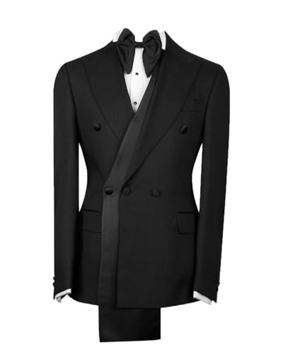 Men's Double Breasted One Button Blazer, Peaked Lapel, Two Flap Pockets, Dual Vents, White