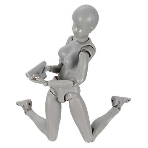 Figure modelo Mannequin para dibujo con accesorios miniatura 4