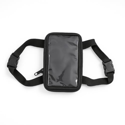 Image of Scooter Mobile Phone Holder Bag with Touch Screen Window, Compatible with Honda Activa, Black