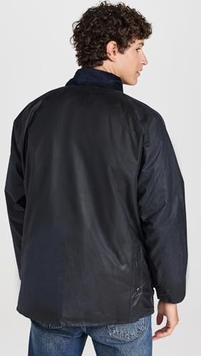 Image of Barbour Men's Bedale Wax Jacket, Navy, 36