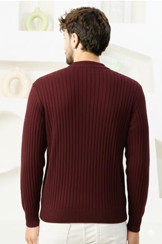Image of Pivl Men's Winter Half Zip Solid Warm Sweater