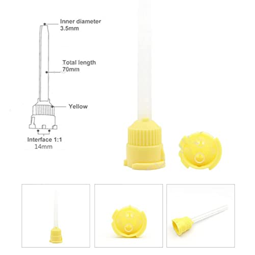Punte per miscelazione dentale – 100 applicatori intra orali usa e getta per impronte dentali precise e applicazione di materiali