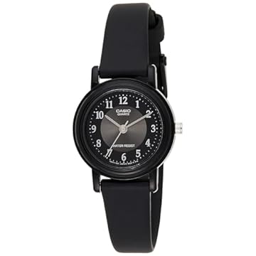 Casio Relógio feminino LQ139A-1B3 preto clássico de resina