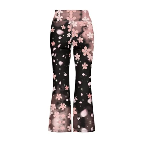 Tongluoye Flare Leggings for Girls 5-14Y High Waisted Bell Bottom Pants Wide Leg Yoga Leggings Dance Workout Gym Sweatpants2