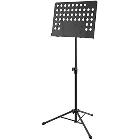 World Rhythm Adjustable Music Stand with Page Retainers Cover