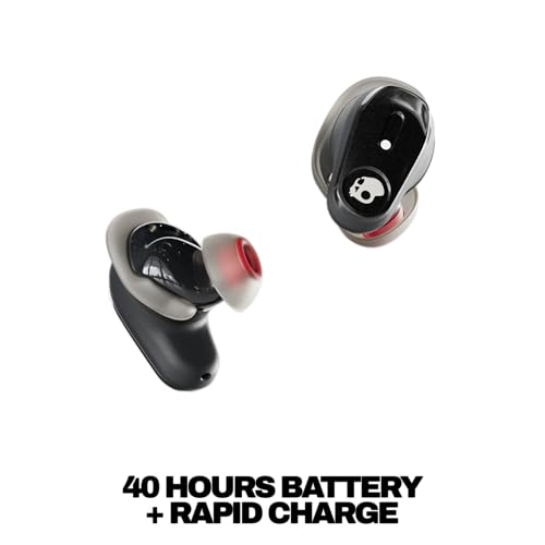 Image of Skullcandy Method 360 ANC Wireless Earbuds, Sound by Bose, Bluetooth Headphones, Premium Noise Cancelling, Up to 40 Hrs Battery, Sweat and Water Resistant, Microphone for iPhone Android - True Black