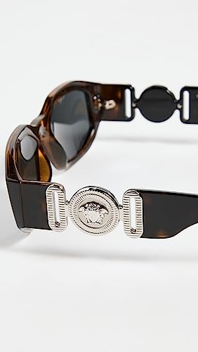 Versace Women's Narrow Rectangle Sunglasses4