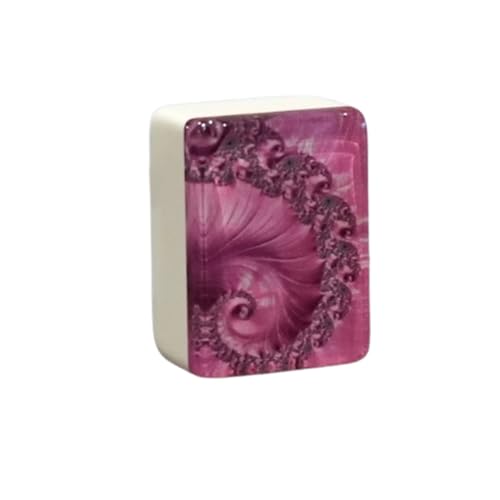 Fichas automáticas Mah Jongg – Serie Diseñador (36MM) Rosa miniatura 1