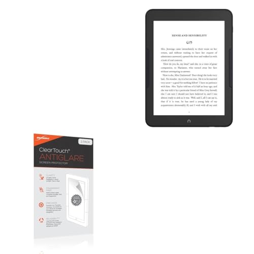 BoxWave Screen Protector Compatible with Barnes & Noble Nook GlowLight 4 Plus - ClearTouch Anti-Glare (2-Pack), Anti-Fingerprint Matte Film Skin