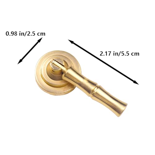 Image of HAORUN 2PCS Zinc Alloy Bamboo Style Drawer Handles Cabinet Knobs Decorative Hardware (55)