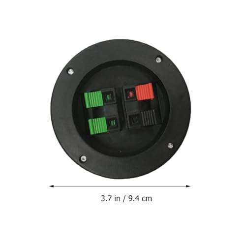Conector de altavoz negro de plástico pack de 4 para cajas de subwoofer 2