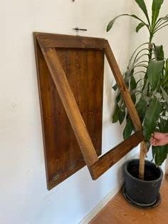 Umark Wooden mounting Study Table | Floting Sheesham Wood Computer Desk | Wall Study Desk | Natural Brown Finish