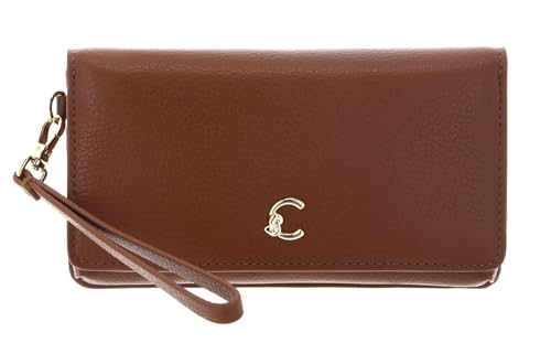 Coccinelle cuir porte-monnaie pochette C-Me cognac maroquinerie