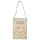 nagu® Füchsin. Holzwimpel-Girlande mit dem Namen des Babys zum Aufhängen an der Tür oder als Wanddekoration im Kinderzimmer. Personalisierte Plakette für Jungen oder Mädchen, ideal als Geschenk